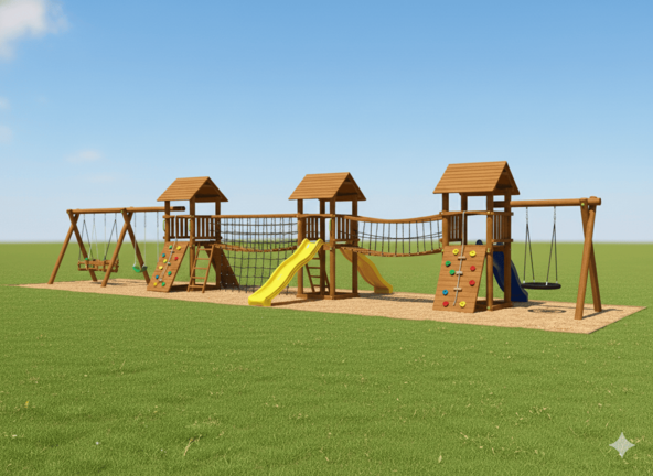 Wooden Jungle Gyms