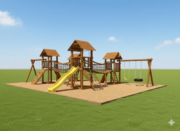 Wooden Jungle Gyms